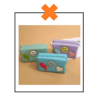 Make-up tas/ toilettas/ etui SMILEY fuchia